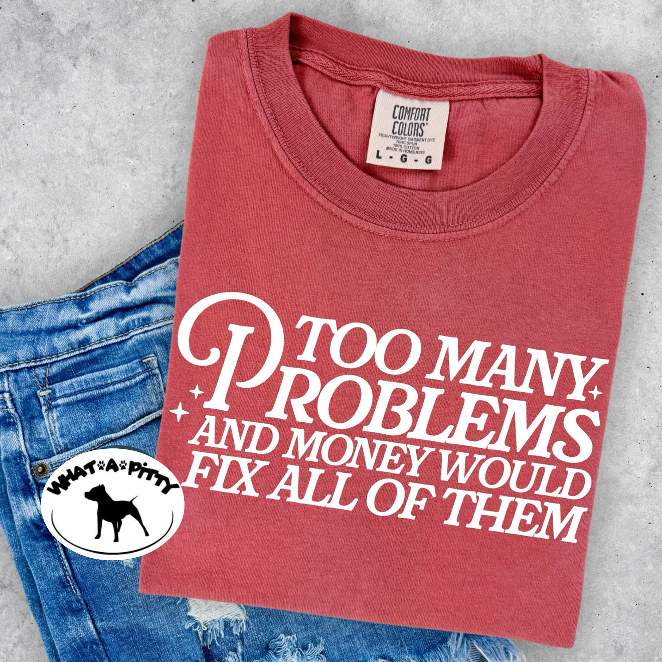 Too many problems and money would fix them all tee