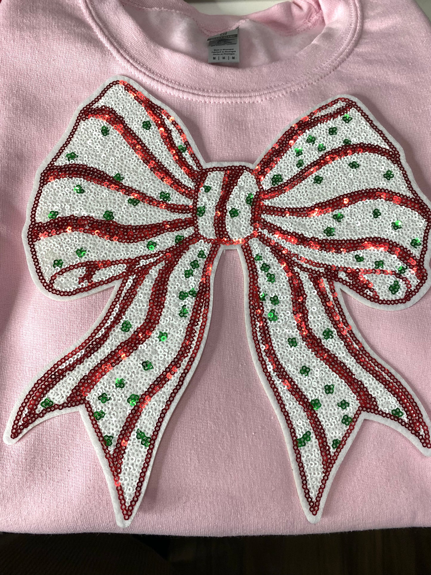 Christmas Cake Bow sweatshirt