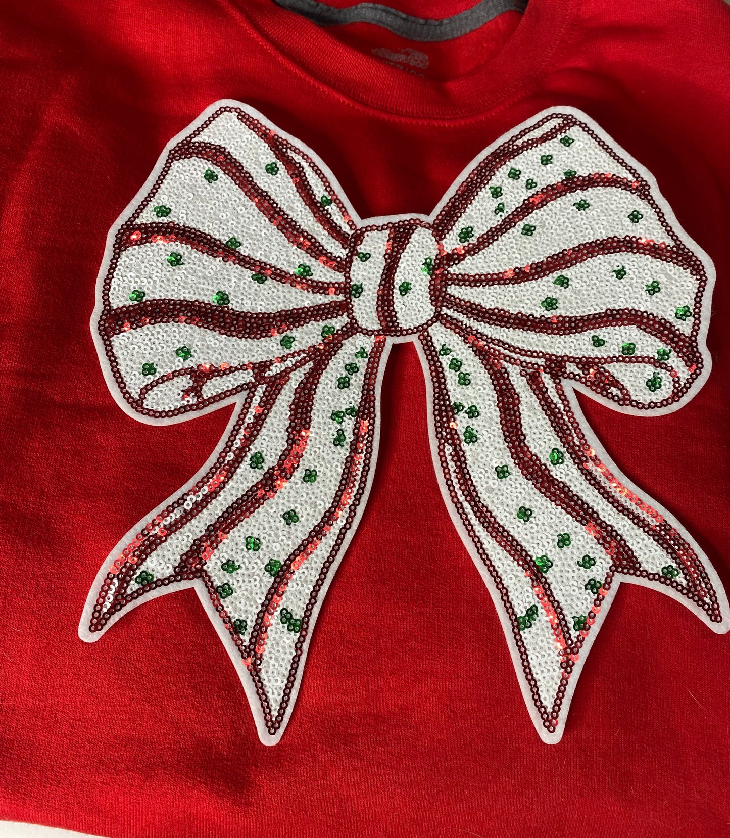 Christmas Cake Bow sweatshirt