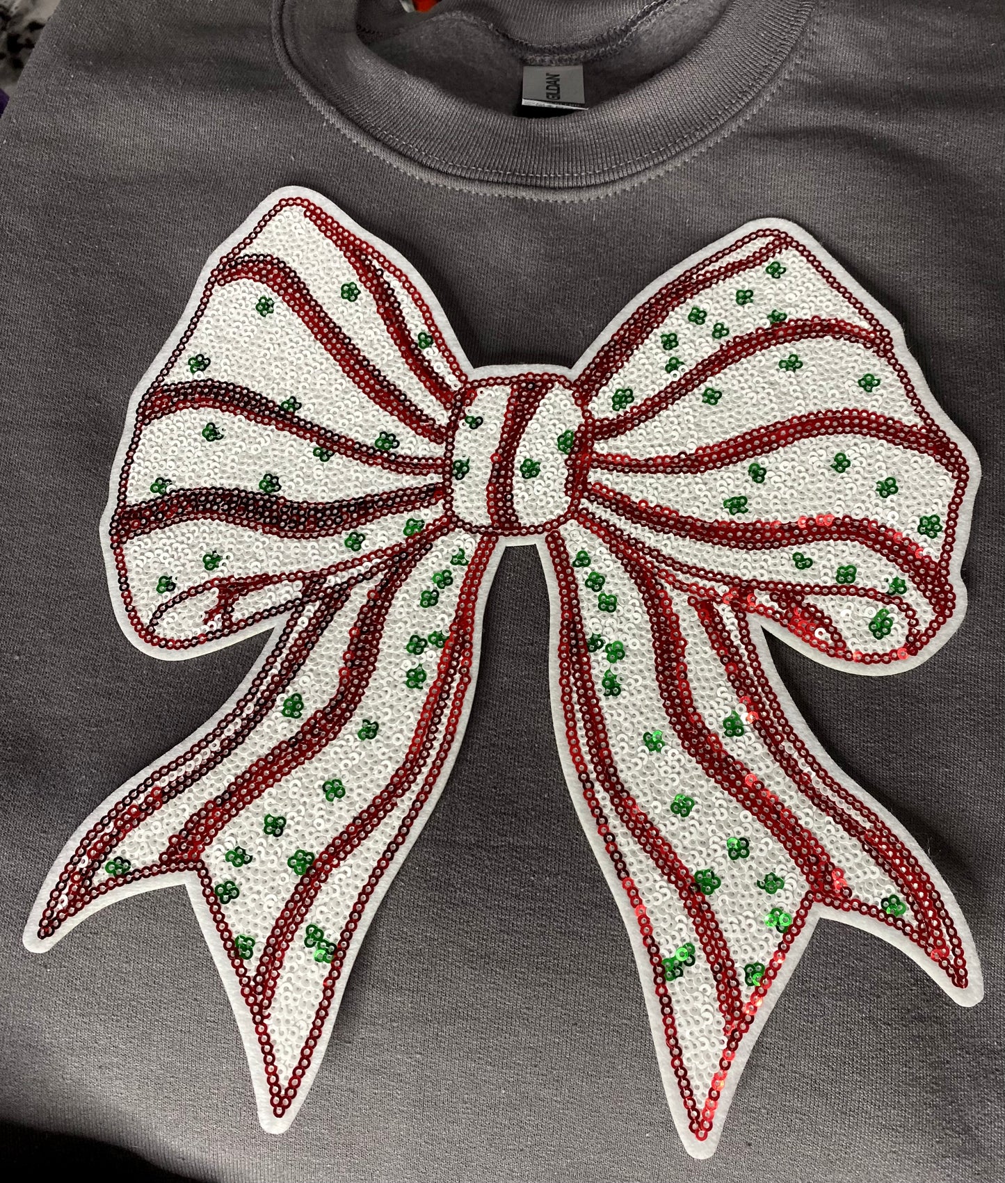 Christmas Cake Bow sweatshirt