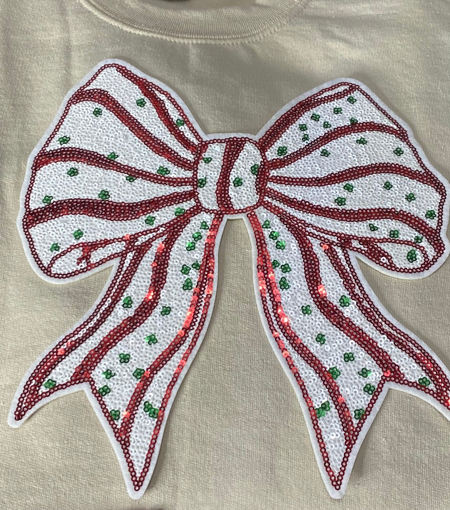 Christmas Cake Bow sweatshirt