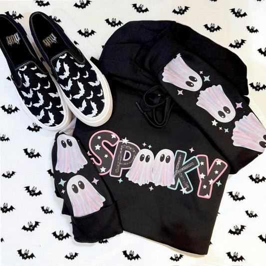 Pastel Spooky Ghosts w/ Sleeve designs (Copy)