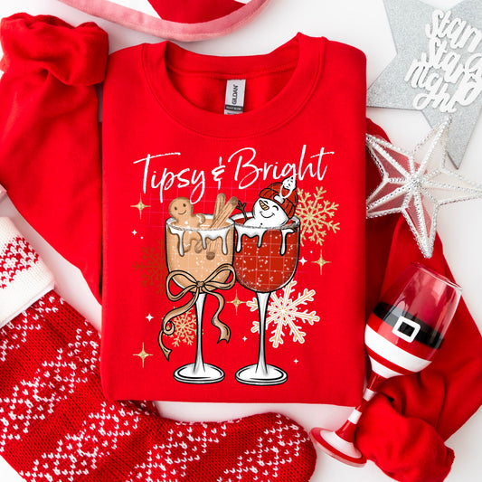 Tipsy & Bright Snowmen tee