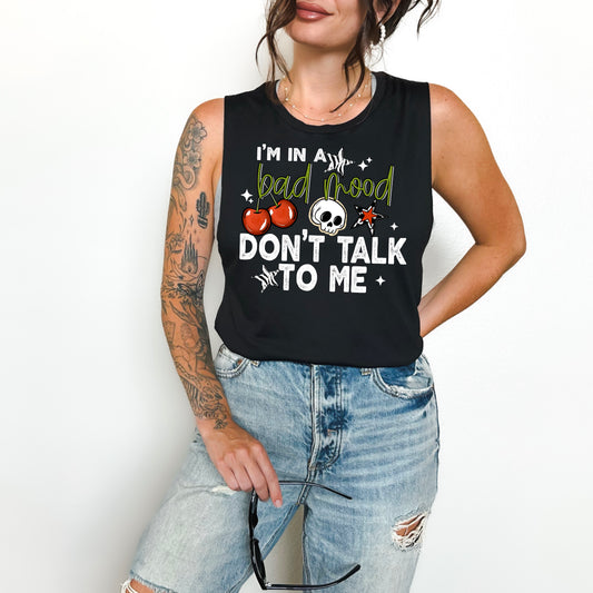 Don't talk to me tee (White Ink)