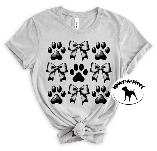Paw Prints & Bows tee