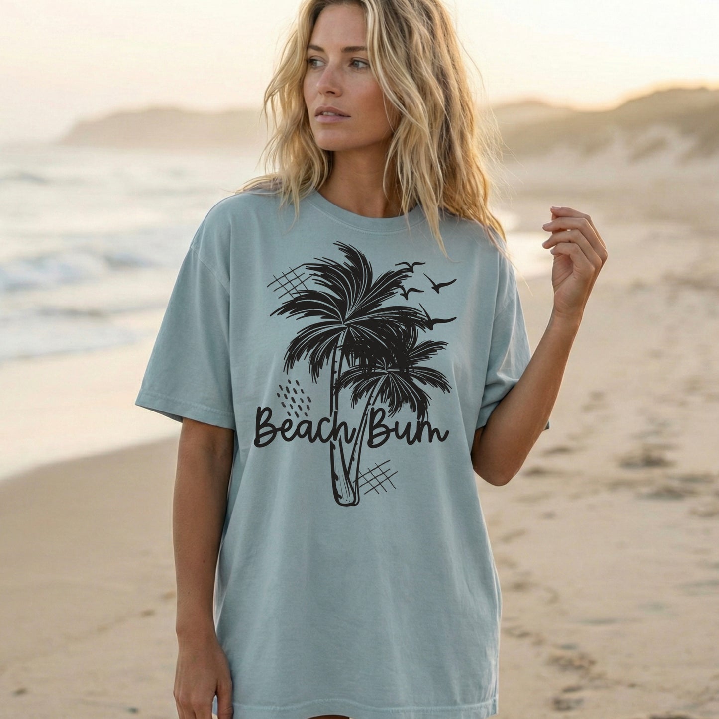 Beach Bum tee (Black Ink)