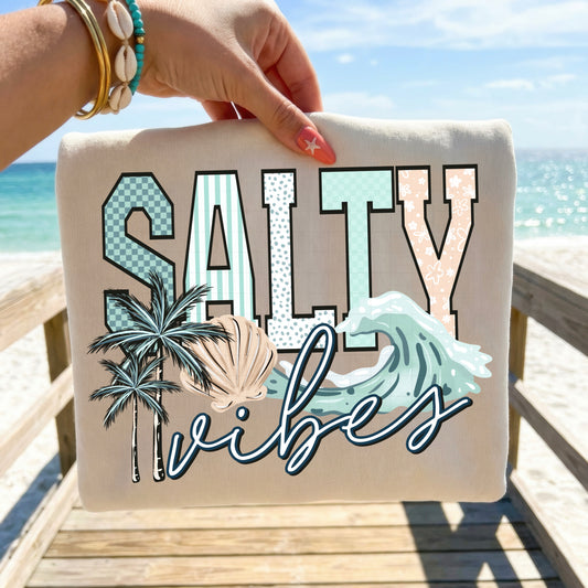 Salty Vibes tee (Ocean)