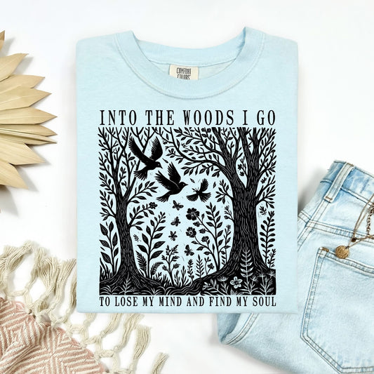 Into the Woods I go tee