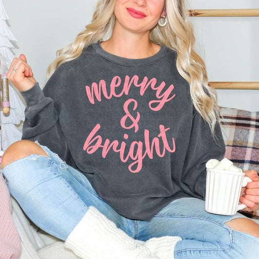 merry & bright sweatshirt