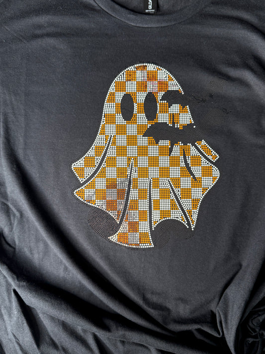 Checkered Flying Ghost Spangle tee