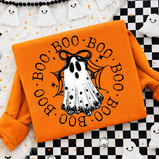 Boo Boo Boo Ghost tee (Black Ink)