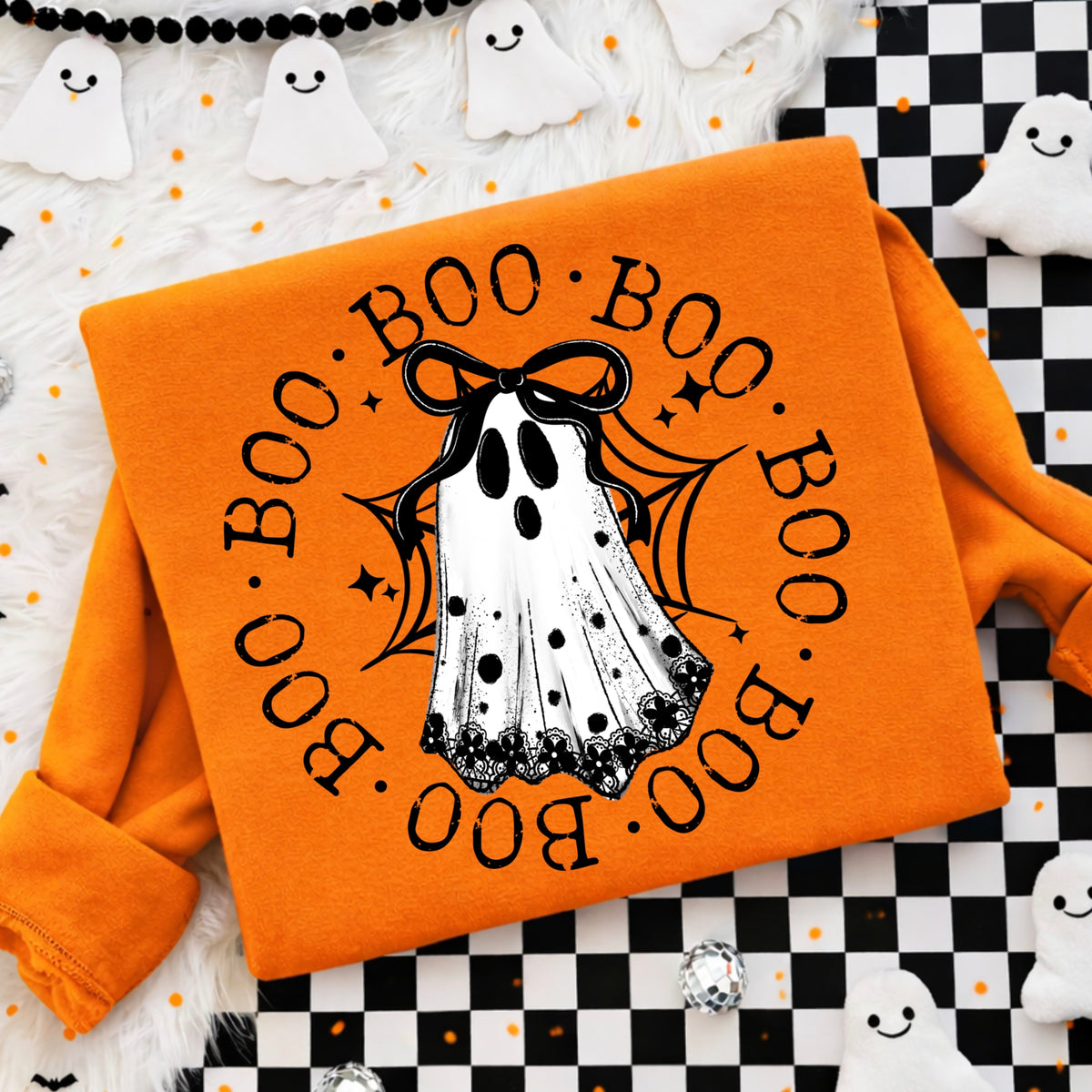 Boo Circle Ghost tee (Black Ink)