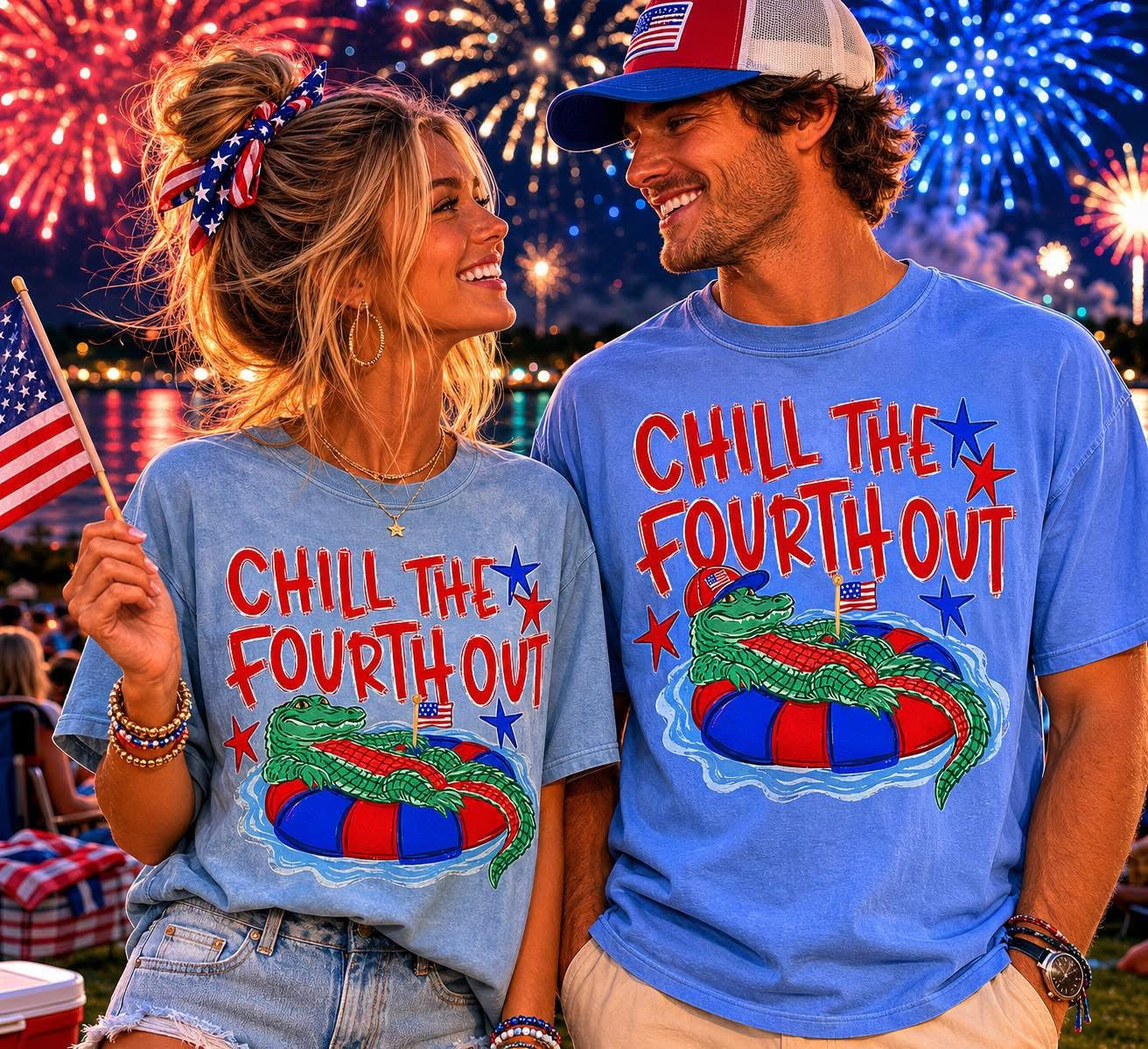 Chill the Fourth Out Gator tee