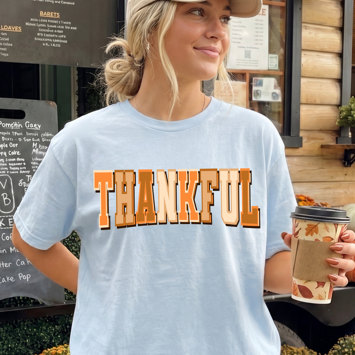 Thankful outlined tee