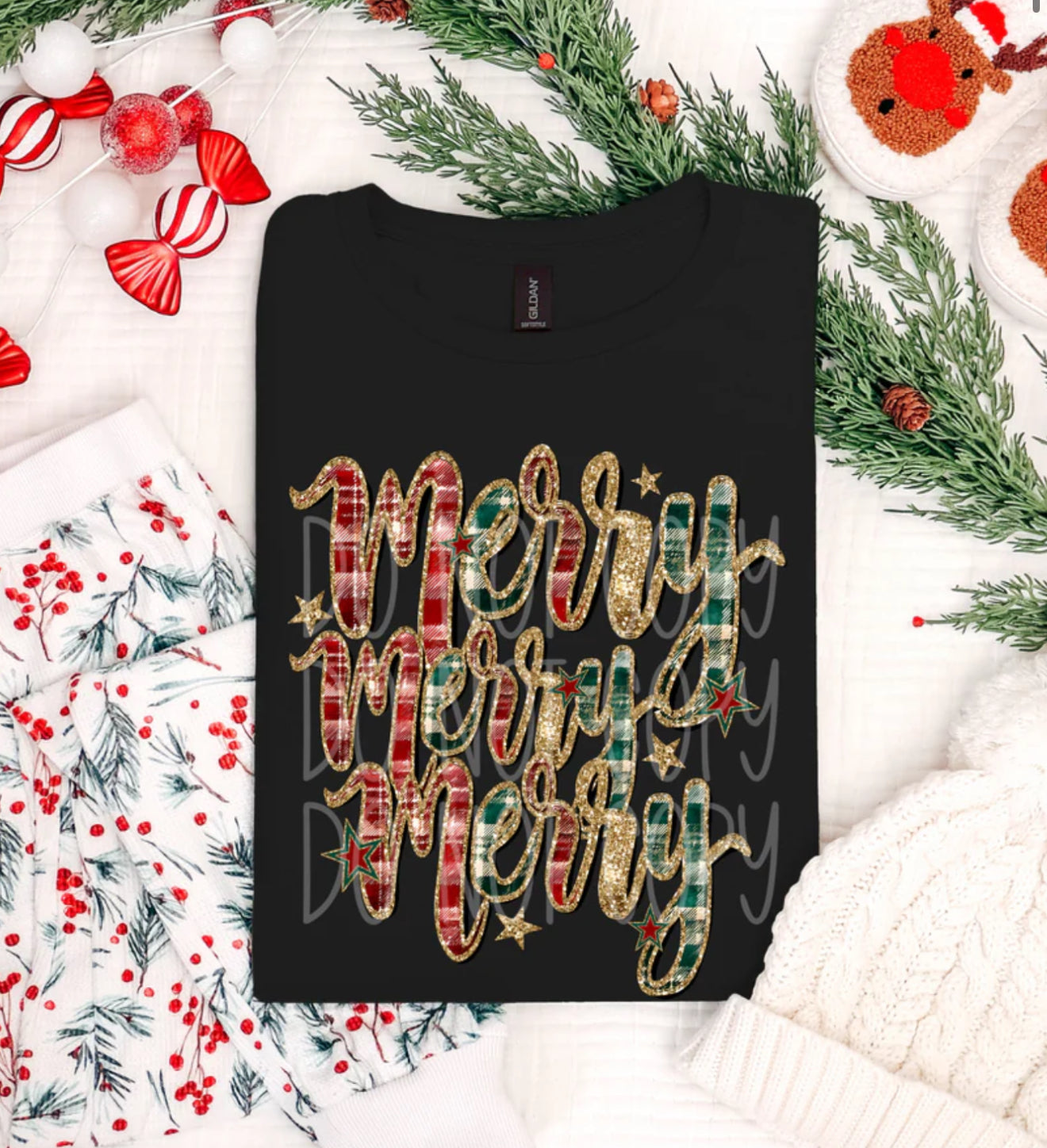 Merry faux Sparkle sweatshirt