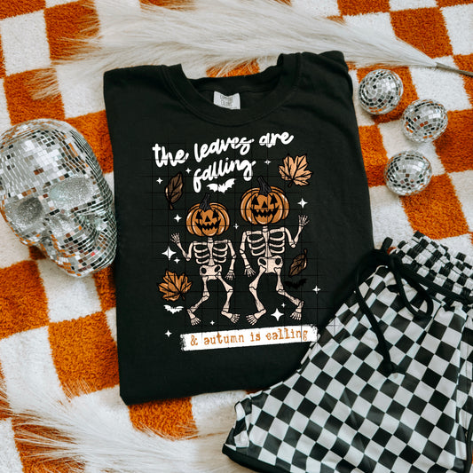 Autumn is Calling tee (White Ink)