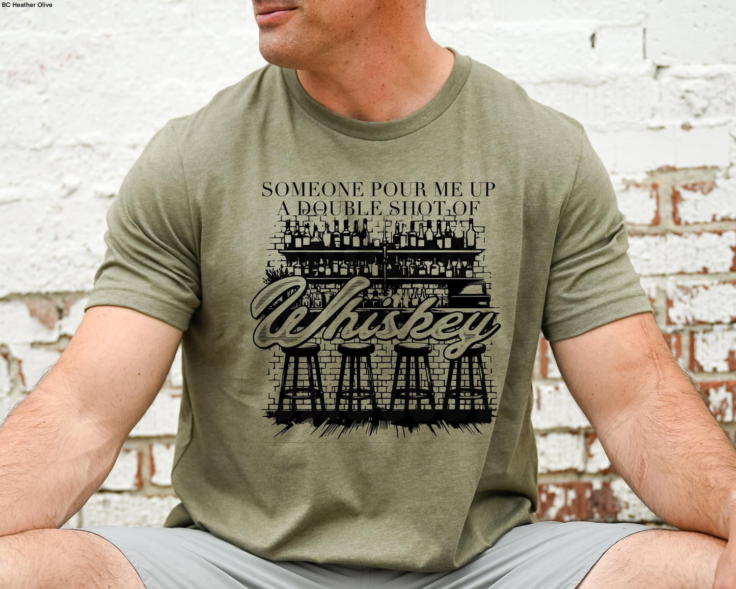 Someone Pour Me a Double Shot of Whiskey t-shirt