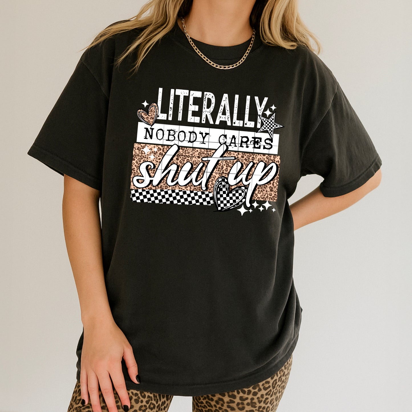 Shut Up tee (White Ink)