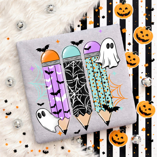 Halloween Pencils tee