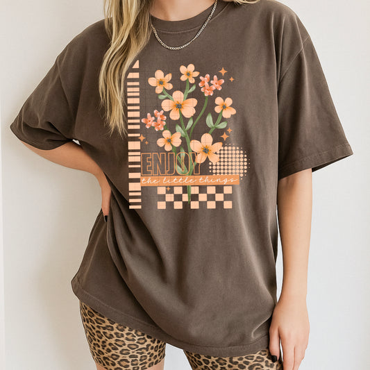 Enjoy the Little Things tee (Peach Ink)