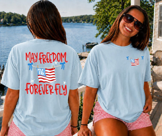 May Freedom Forever Fly Double Sided tee