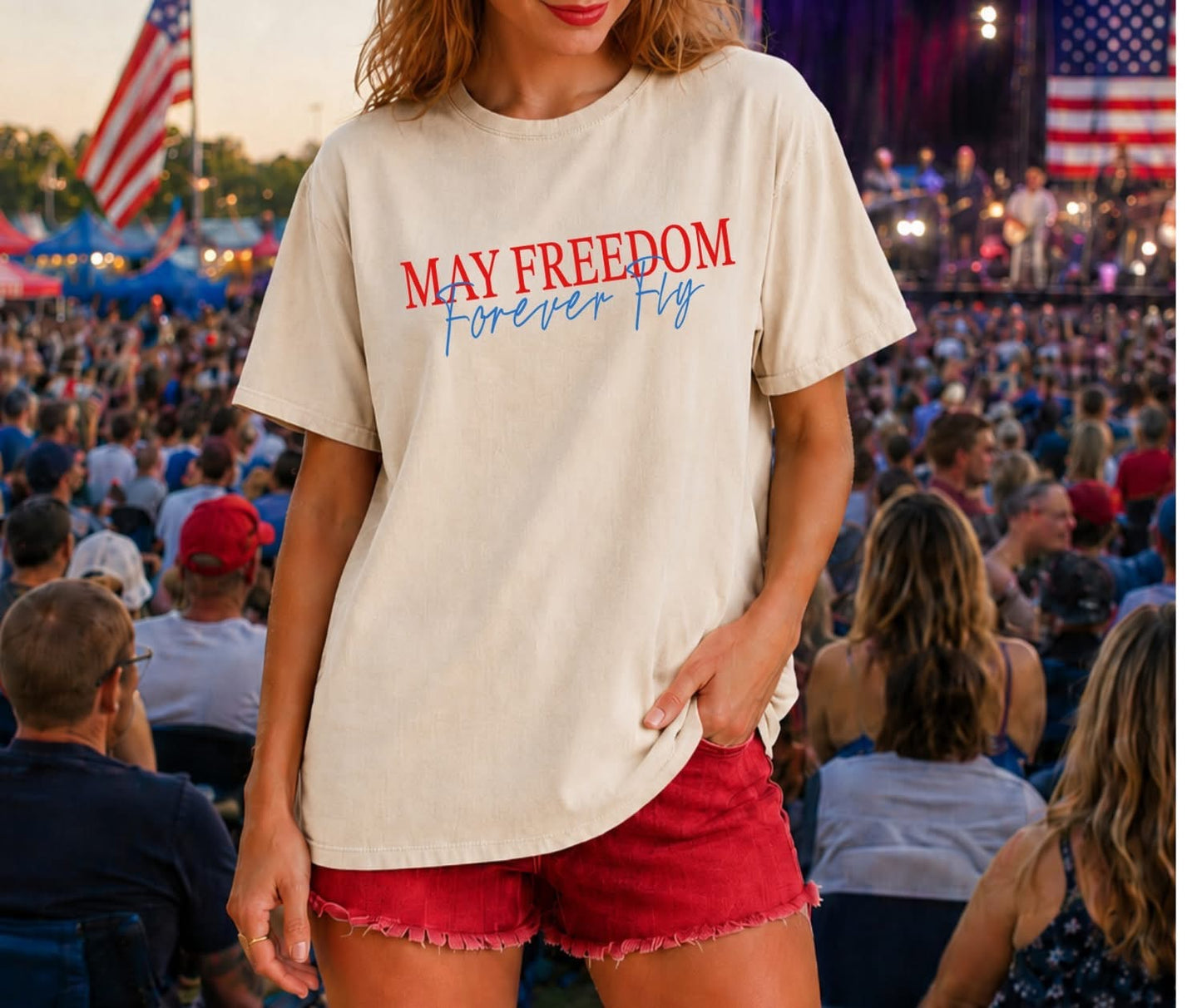 May Freedom Forever Fly tee