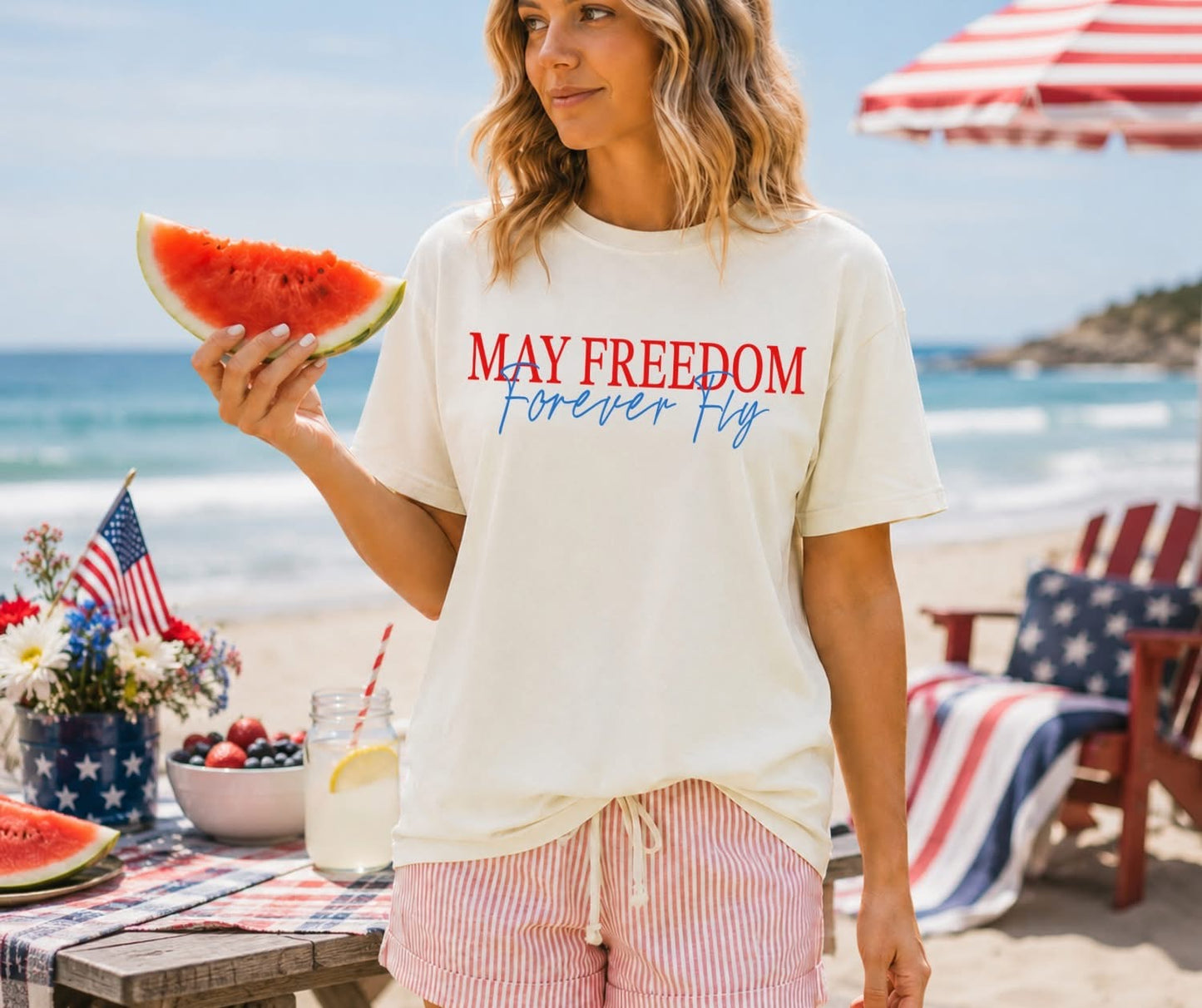May Freedom Forever Fly tee