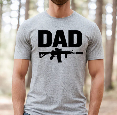 DAD with Gun tee