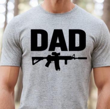 DAD with Gun tee