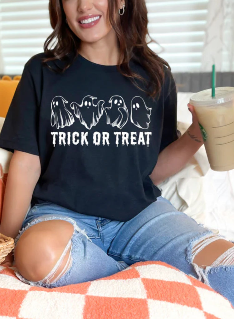 Trick or Treat Ghosts tee