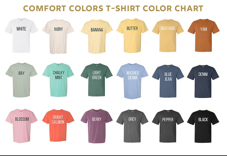 Comfort Colors t-shirt upgrade