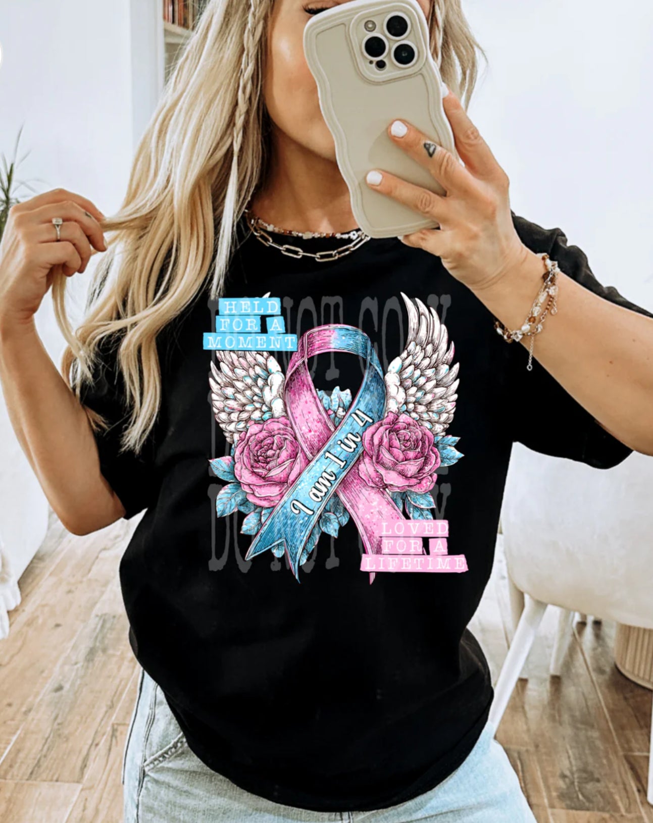 Held for a Moment tee