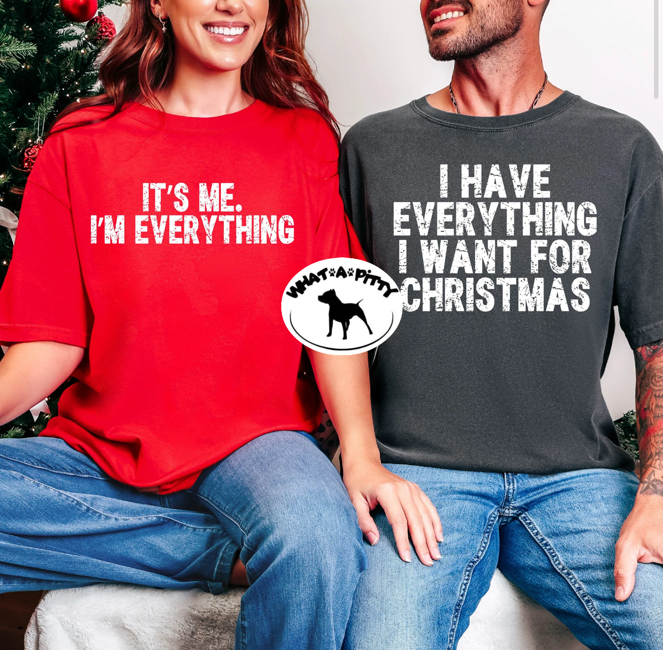 I have everything I want for Christmas tee - Couples shirts