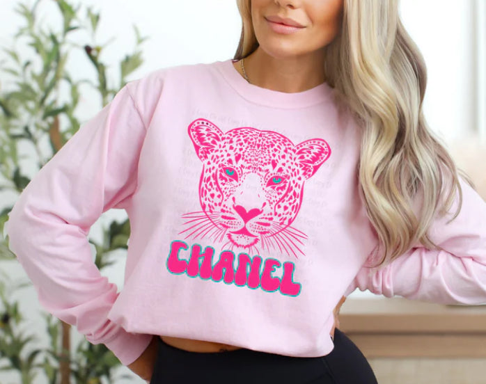 Classy Pink Cheetah tee