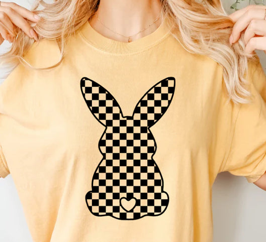 Checkered Bunny tee