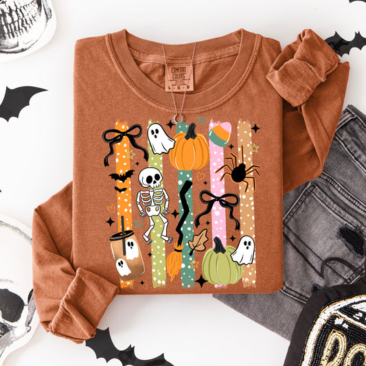Halloween Stripes tee