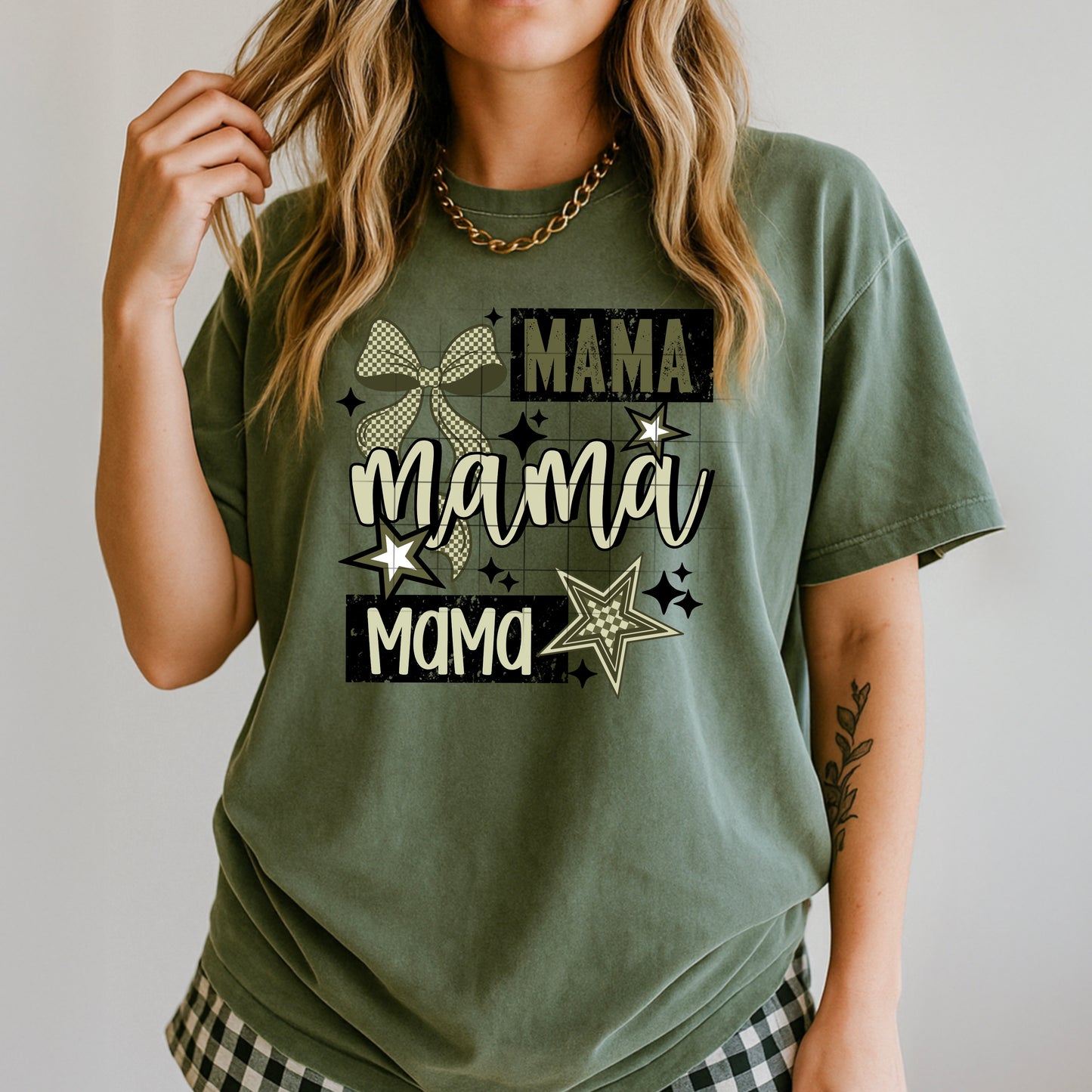 Mama (Army Green) tee