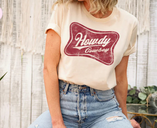 Howdy Cowboy tee