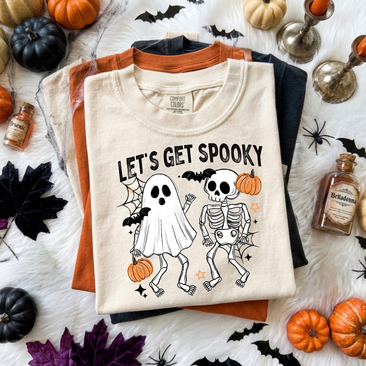 Let's Get Spooky tee (Black Ink)