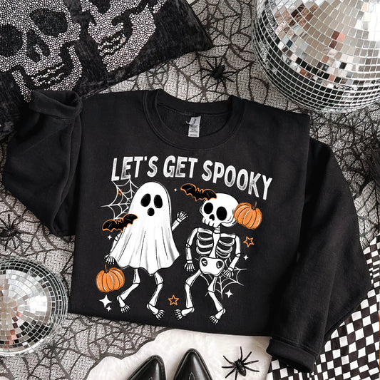 Let's Get Spooky tee (White Ink)