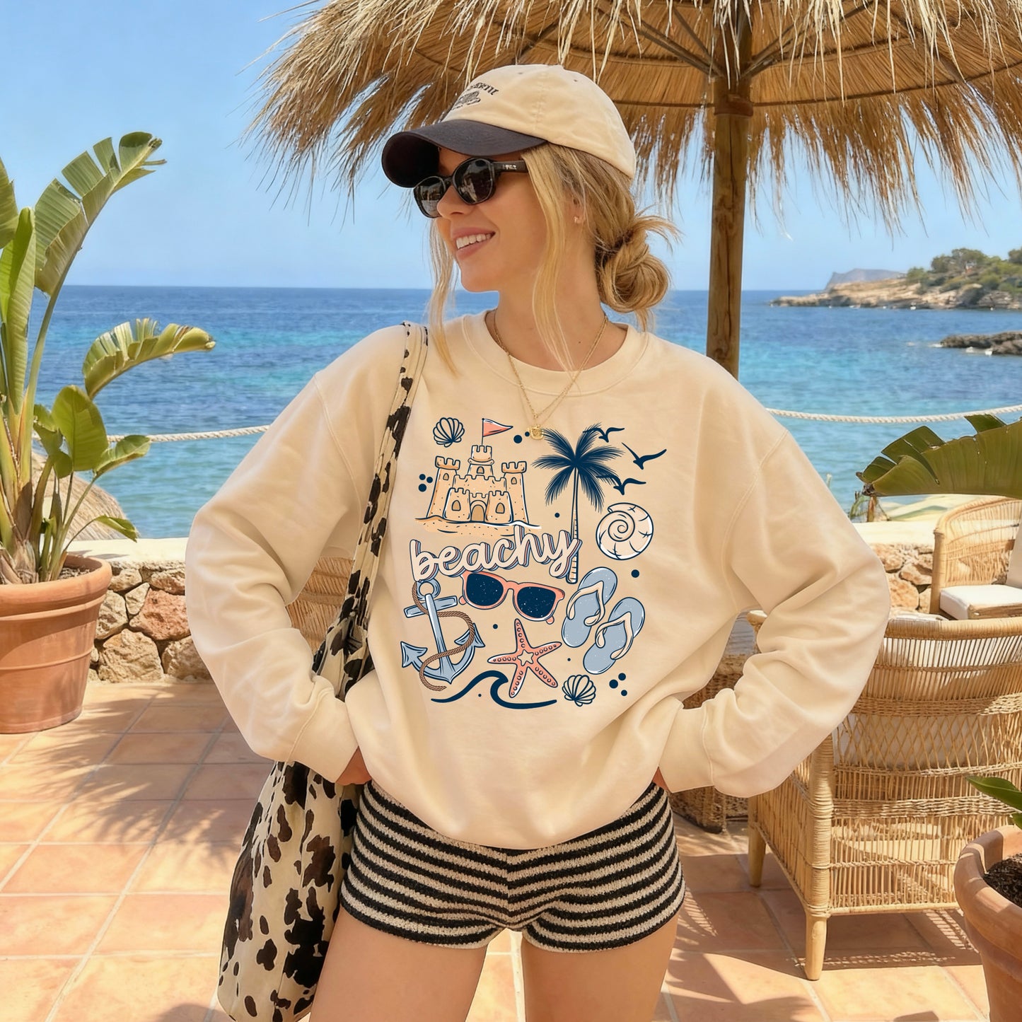 Beachy Collage tee (Full Color)