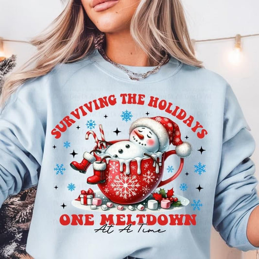 Surviving the Holidays One Meltdown at a time tee