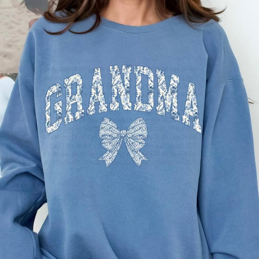 Grandma (Blue & White) tee
