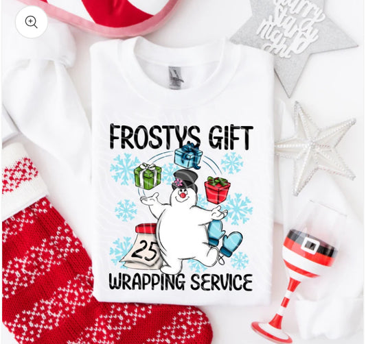 Snowman Gift Wrapping Service sweatshirt