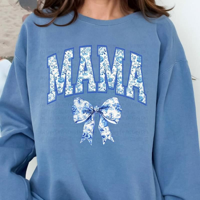 Mama (Blue & White) tee