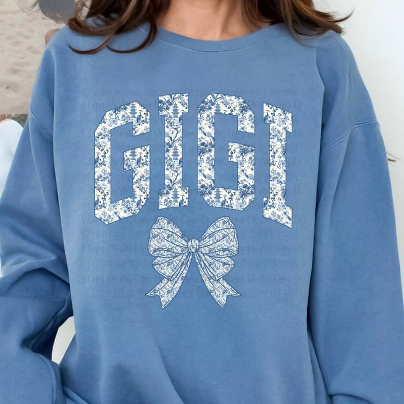 Gigi  (Blue & White) tee