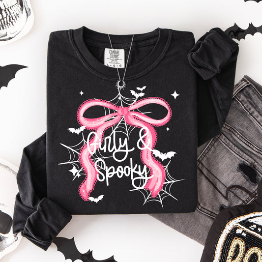 Girly & Spooky Pink Box tee (White Ink)