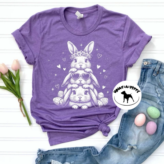 Bunny Friend Stack tee