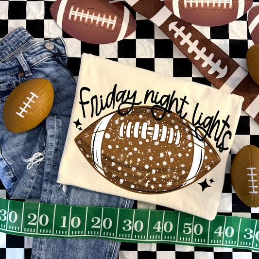 Friday Night Lights polka dot football tee (Black Ink)