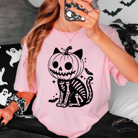 Pumpkin Head Kitty t-shirt